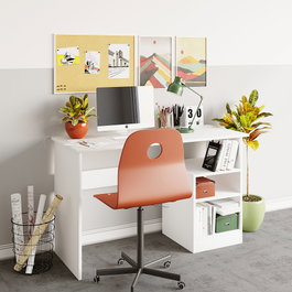 Hanah Home Bahar Escritorio de Estudio Blanco